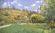 Camille Pissarro Cattle woman France oil painting artist